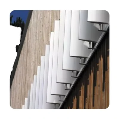 Tilpassbar Intelligent Fasade Aluminium Aerobrise Metallblad Ventilert Sunshine Justerbar Luftkondisjoneringsventil Vertikal